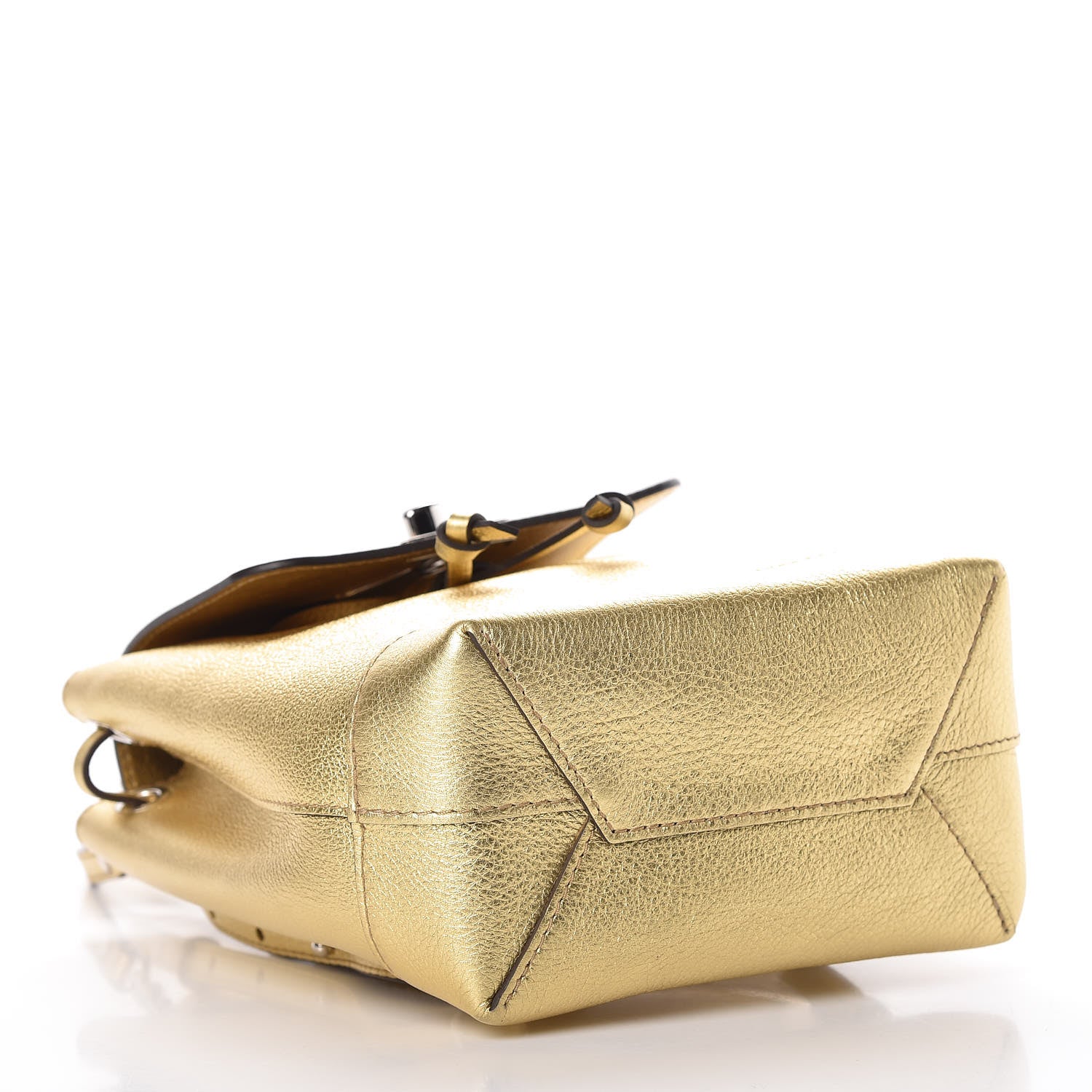 Louis Vuitton Metallic Calfskin Lockme Mini Backpack Gold 4 of 8