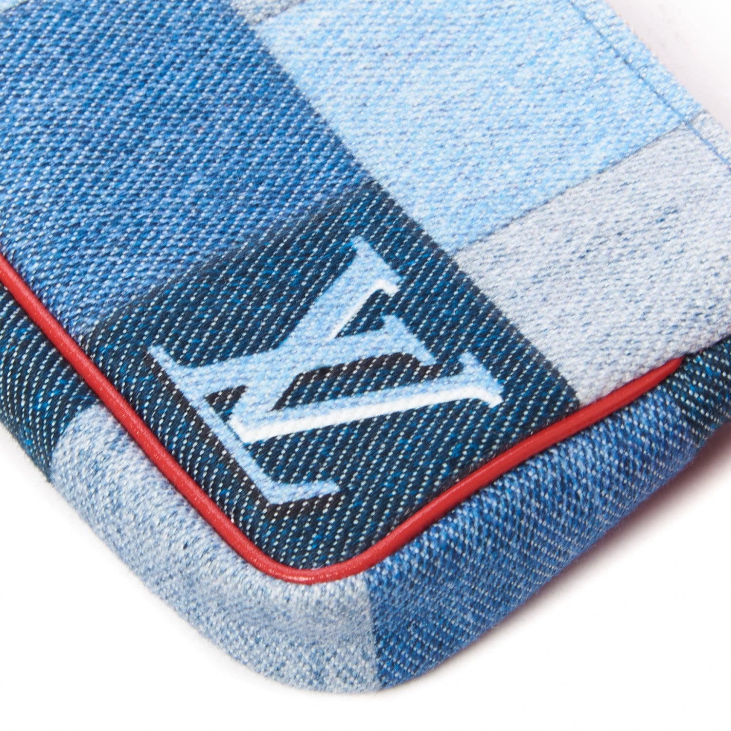 Louis Vuitton Denim Micro Pochette Accessories Denim Rouge 4 of 7