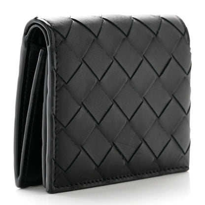 Bottega Veneta Nappa Maxi Intrecciato Tri-Fold Wallet Black 3 of 9