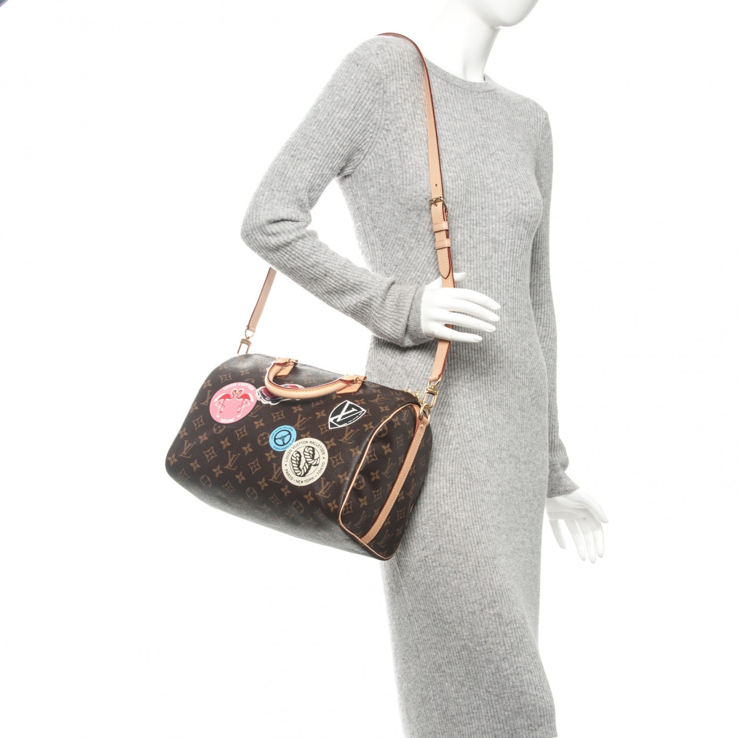 Louis Vuitton Monogram World Tour Speedy Bandouliere 30 2 of 7