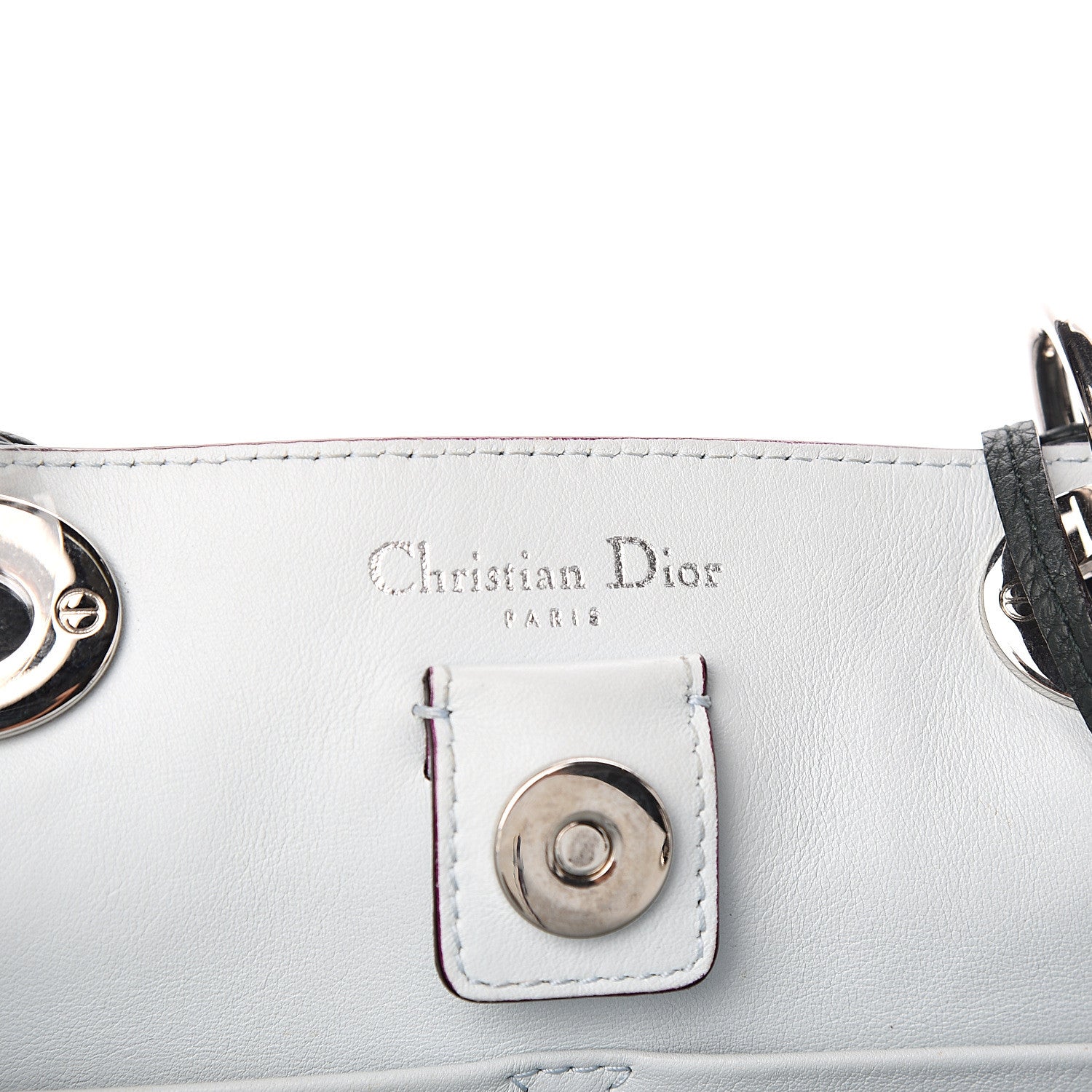 Christian Dior Bullcalf Medium Diorissimo Tote Dark Green 6 of 10