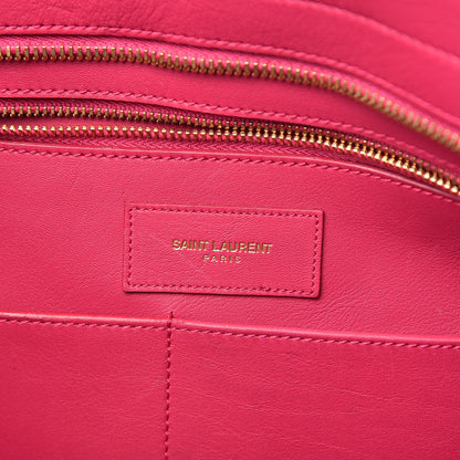 Saint Laurent Calfskin Medium Classic Y Cabas Fuchsia 6 of 10
