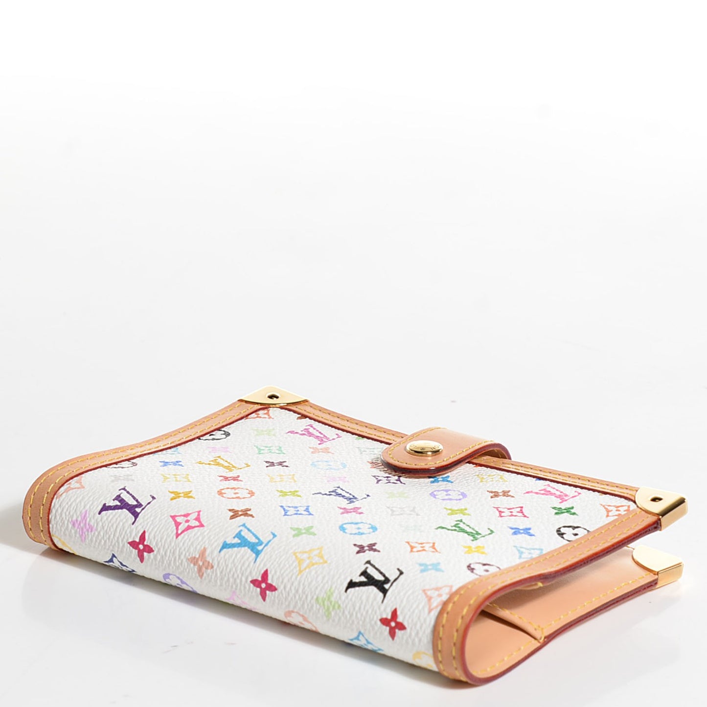 Monogram Multicolor Small Ring Agenda Cover White