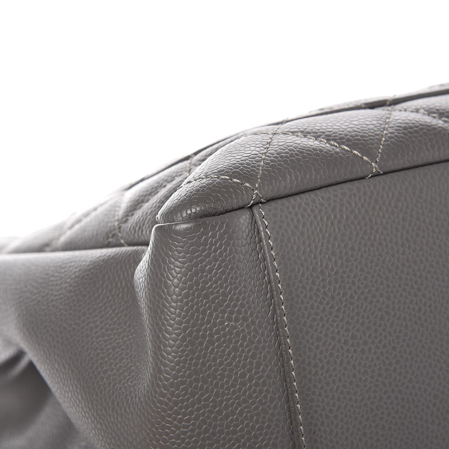 Chanel Caviar Quilted Grand Shopping Tote GST Grey 11 of 12