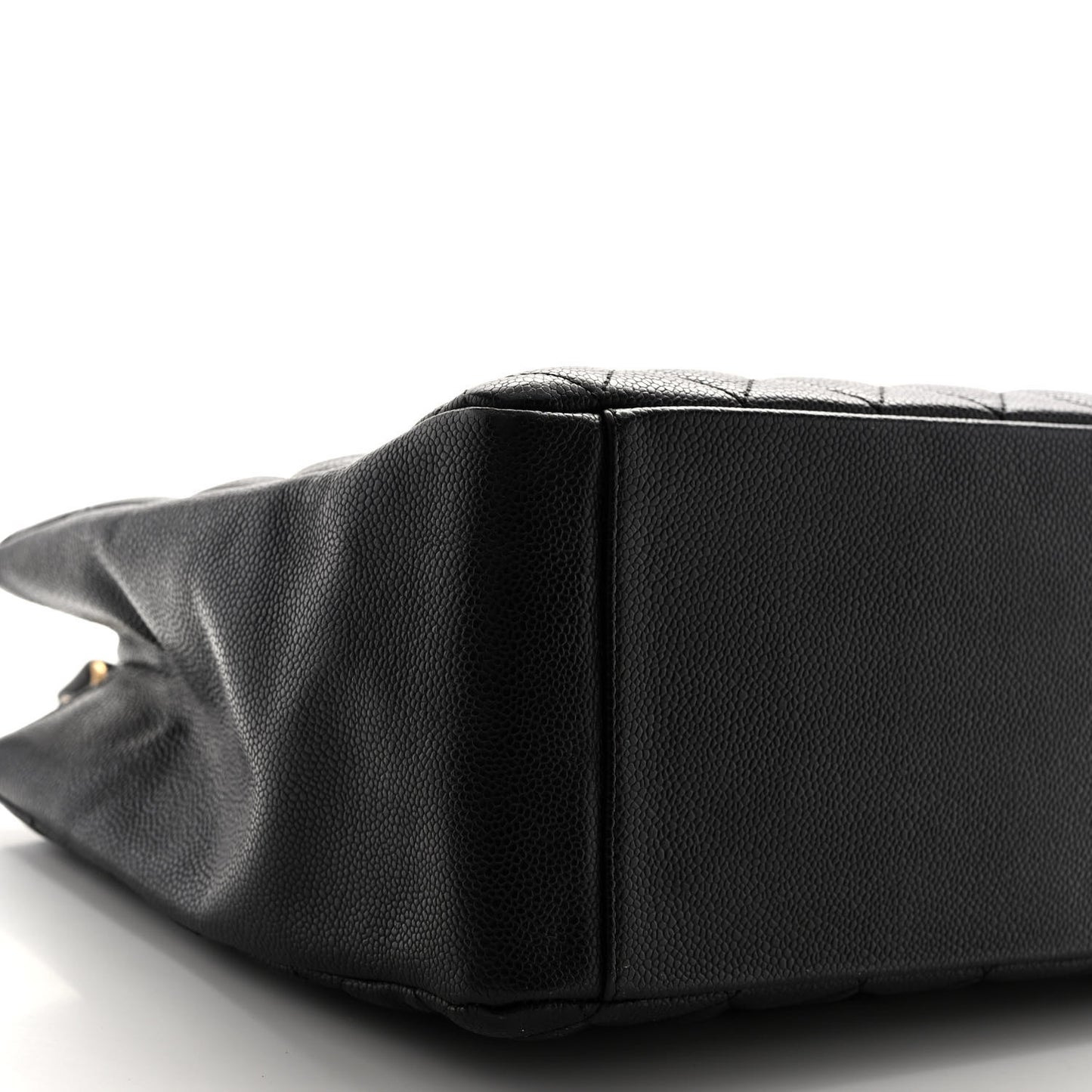 Caviar Quilted Grand Shopping Tote GST Black