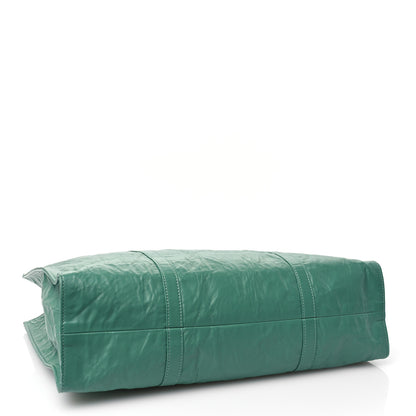 Prada Nappa Antique Tote Green 4 of 10