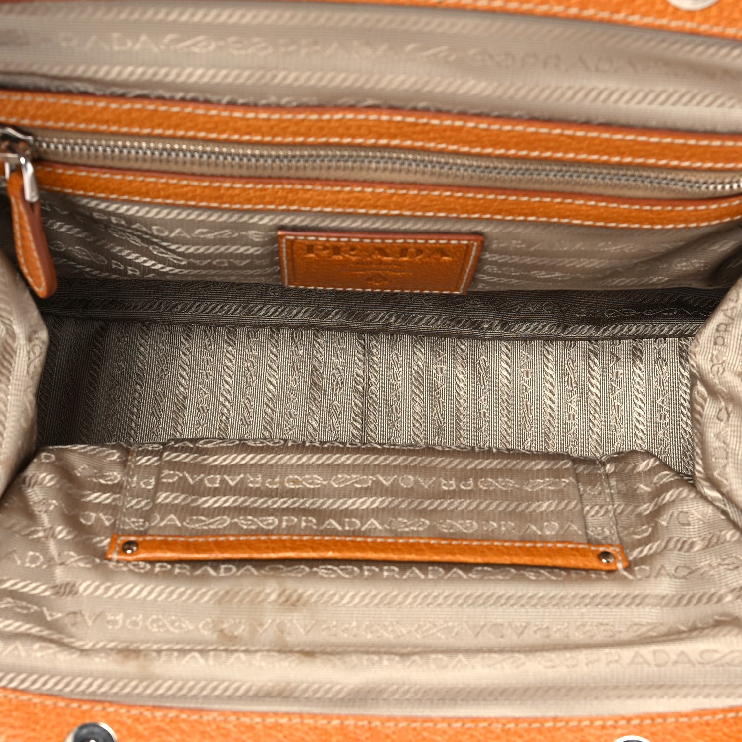 Prada Paglia Cinghiale Small Frame Bag Naturale Cuoio 4 of 6