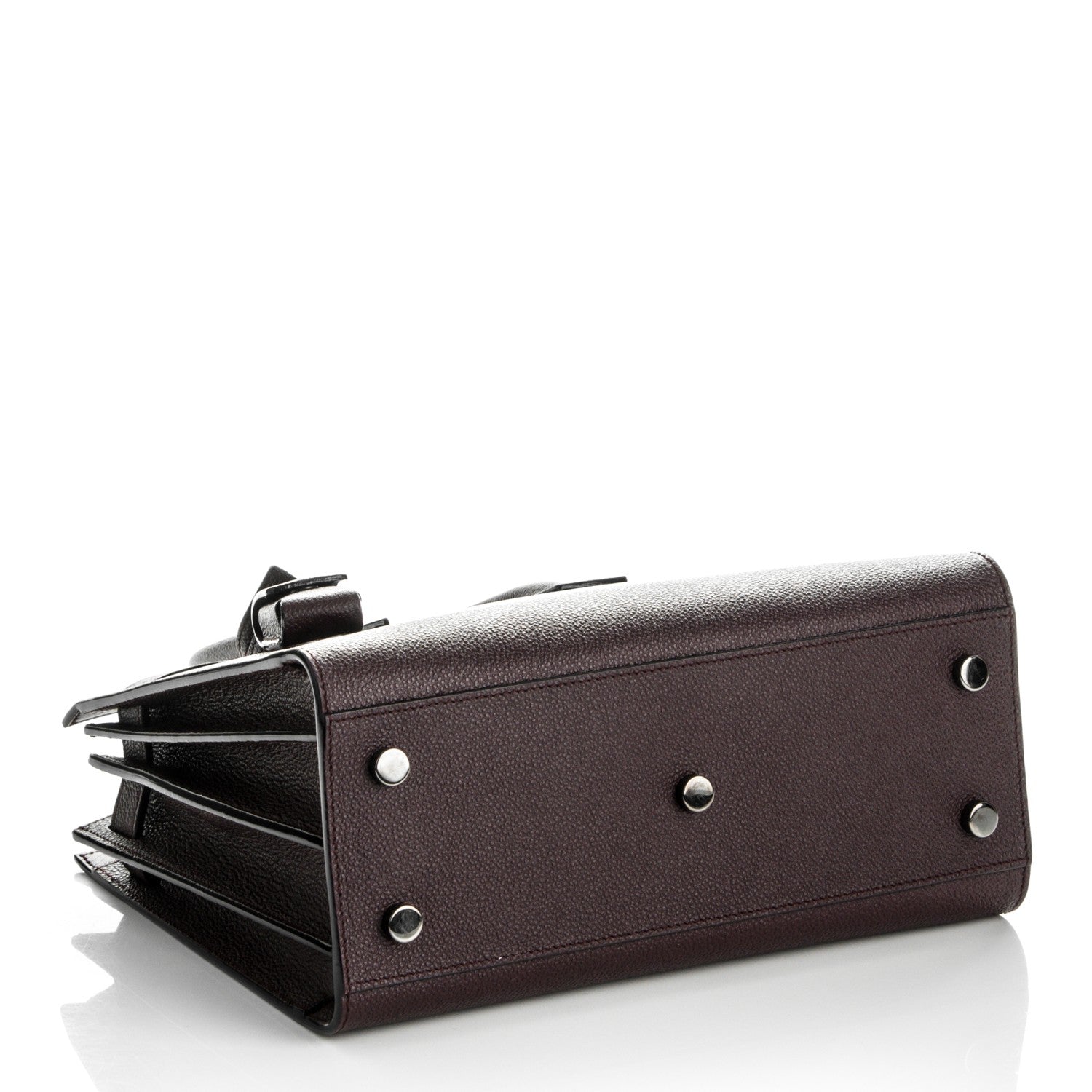 Saint Laurent Grained Calfskin Baby Sac De Jour Amaranto 4 of 6