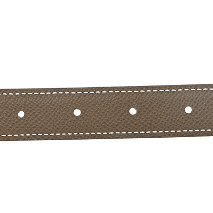 Hermes Swift Epsom 24mm Maillon Torsade Belt 80 Etoupe Black 4 of 6