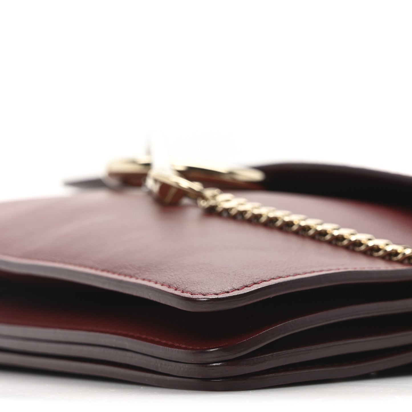 Calfskin Suede Medium Faye Shoulder Bag Plum Purple