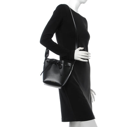 Mansur Gavriel Calfskin Mini Mini Bucket Bag Black Flamma 2 of 7