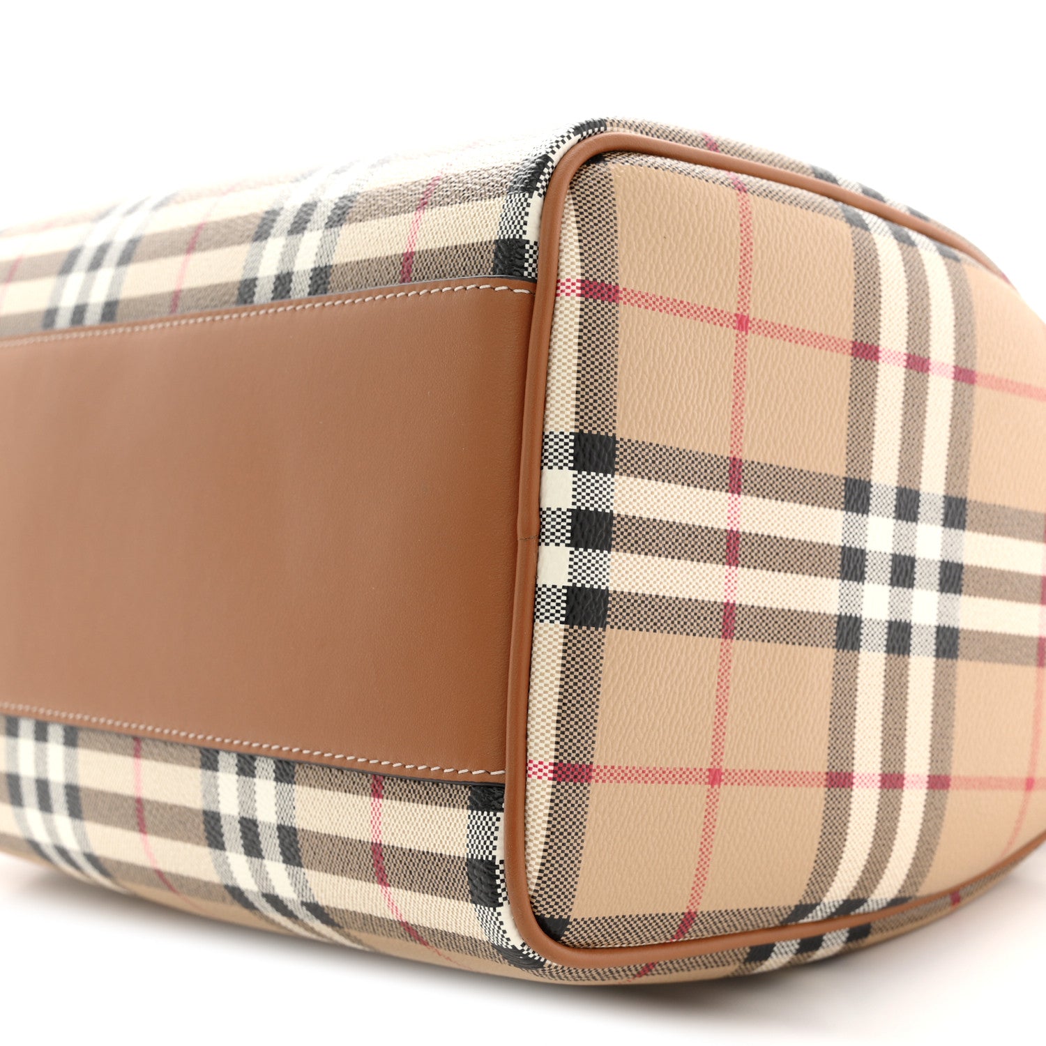 Burberry Horseferry Check Medium Bowling Bag Tan 18 of 19