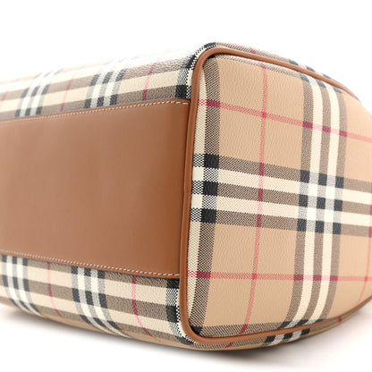 Burberry Horseferry Check Medium Bowling Bag Tan 18 of 19
