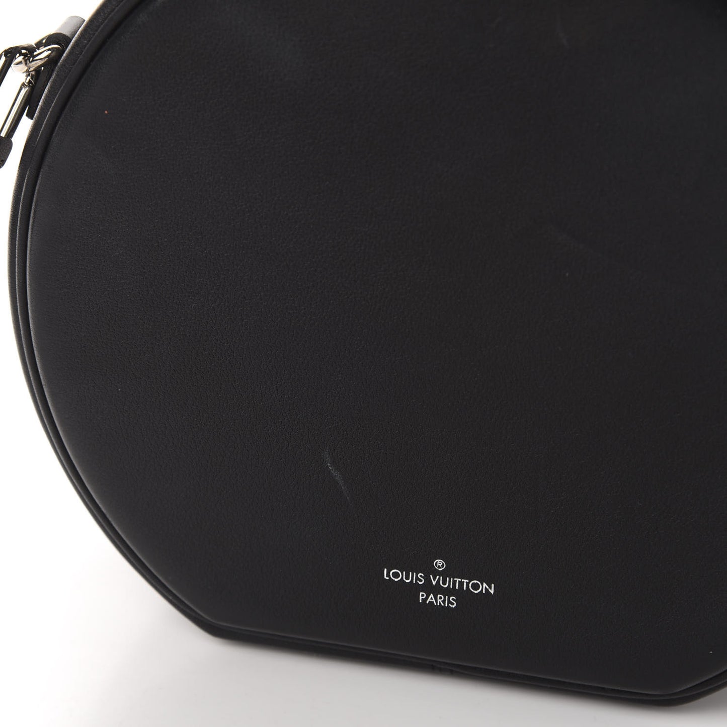 Calfskin Floral Print Petite Boite Chapeau Black