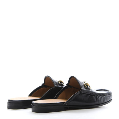 Gucci Goatskin Mens Horsebit Slippers 7 Black 4 of 9