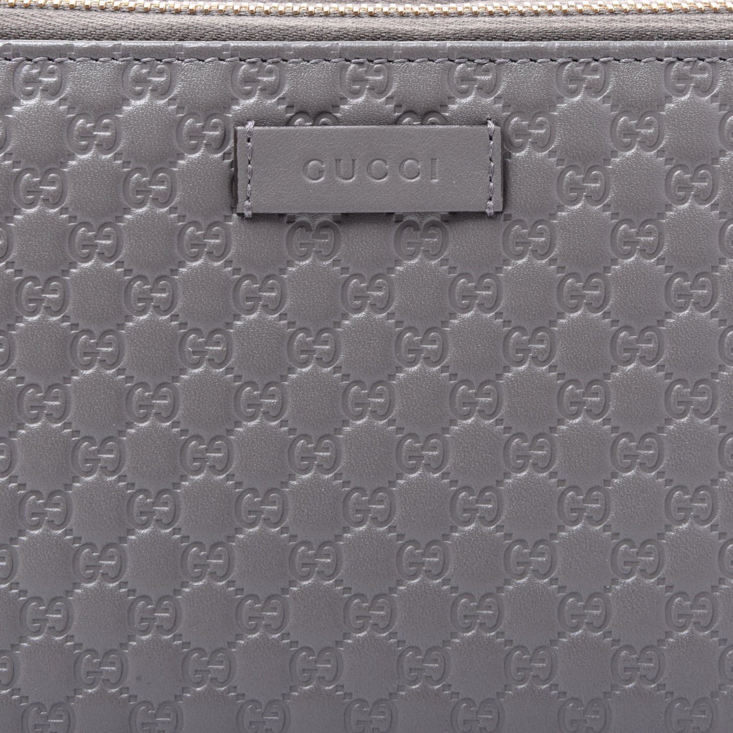 Soft Microguccissima Zip Around Top Handle Travel Wallet Loess