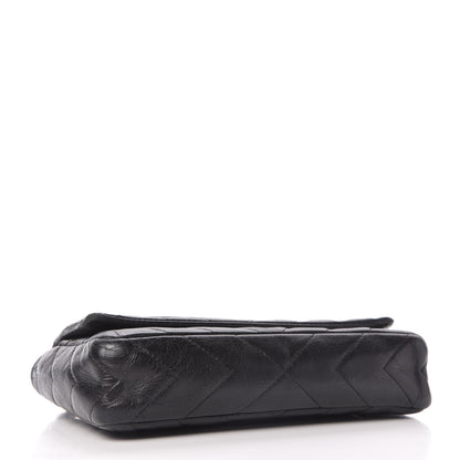 Chanel Lambskin Chevron Quilted Wallet On Chain WOC Black 4 of 11