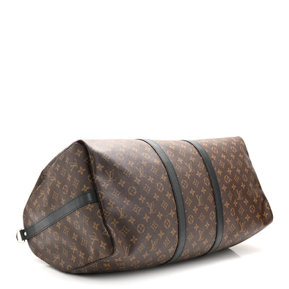 Louis Vuitton Monogram Macassar Keepall Bandouliere 55 3 of 13