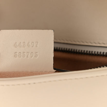 Gucci Calfskin Matelasse Small GG Marmont Shoulder Bag White 7 of 12