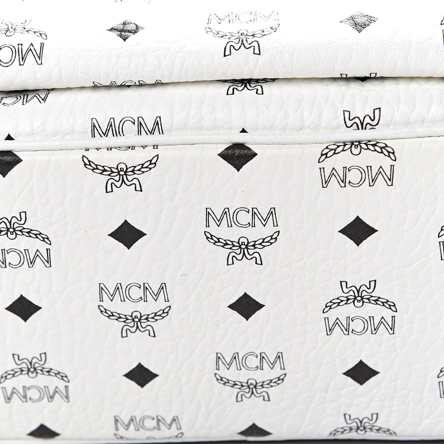 MCM Visetos Studded Small Dual Stark Backpack White 10 of 11