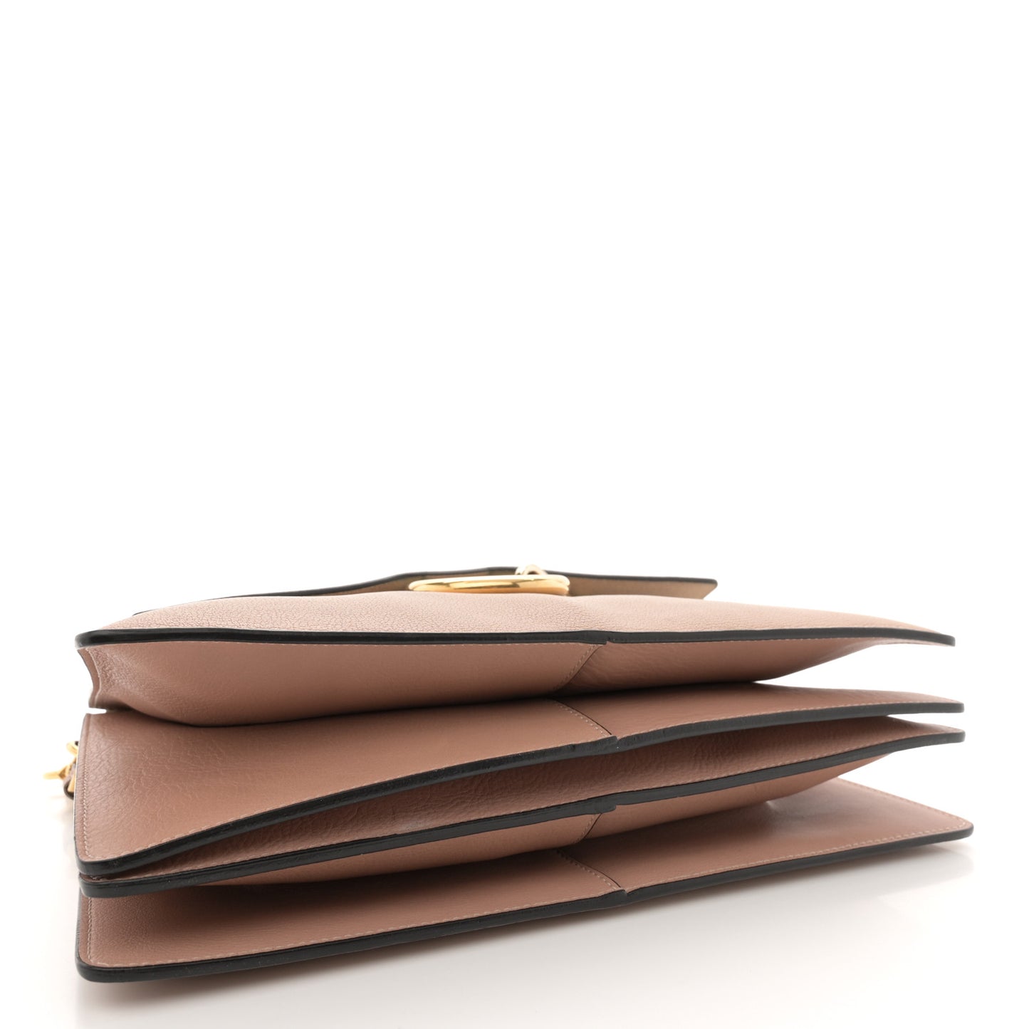 Calfskin Medium Faye Shoulder Bag Biscotti Beige