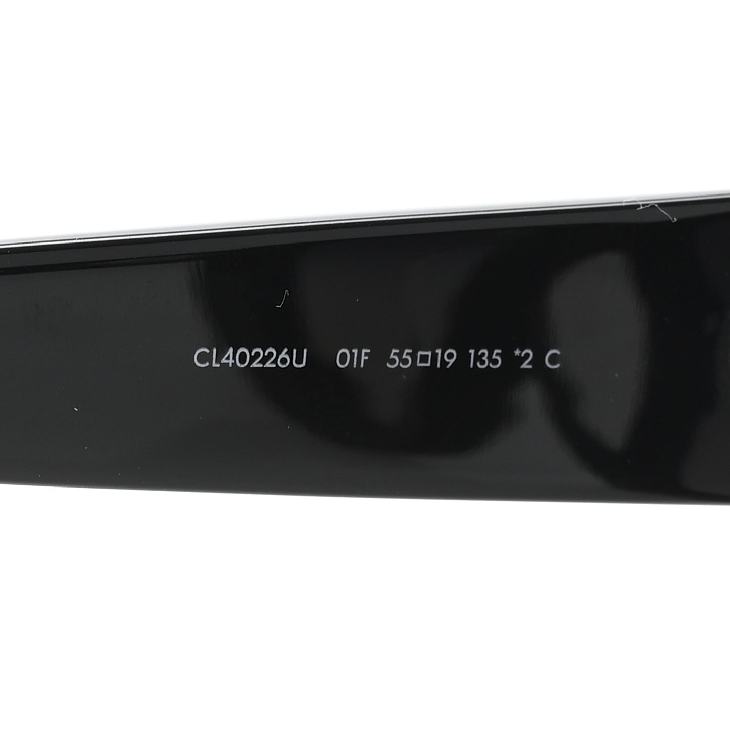 Acetate Triomphe 01 Square Sunglasses CL 40226U Black