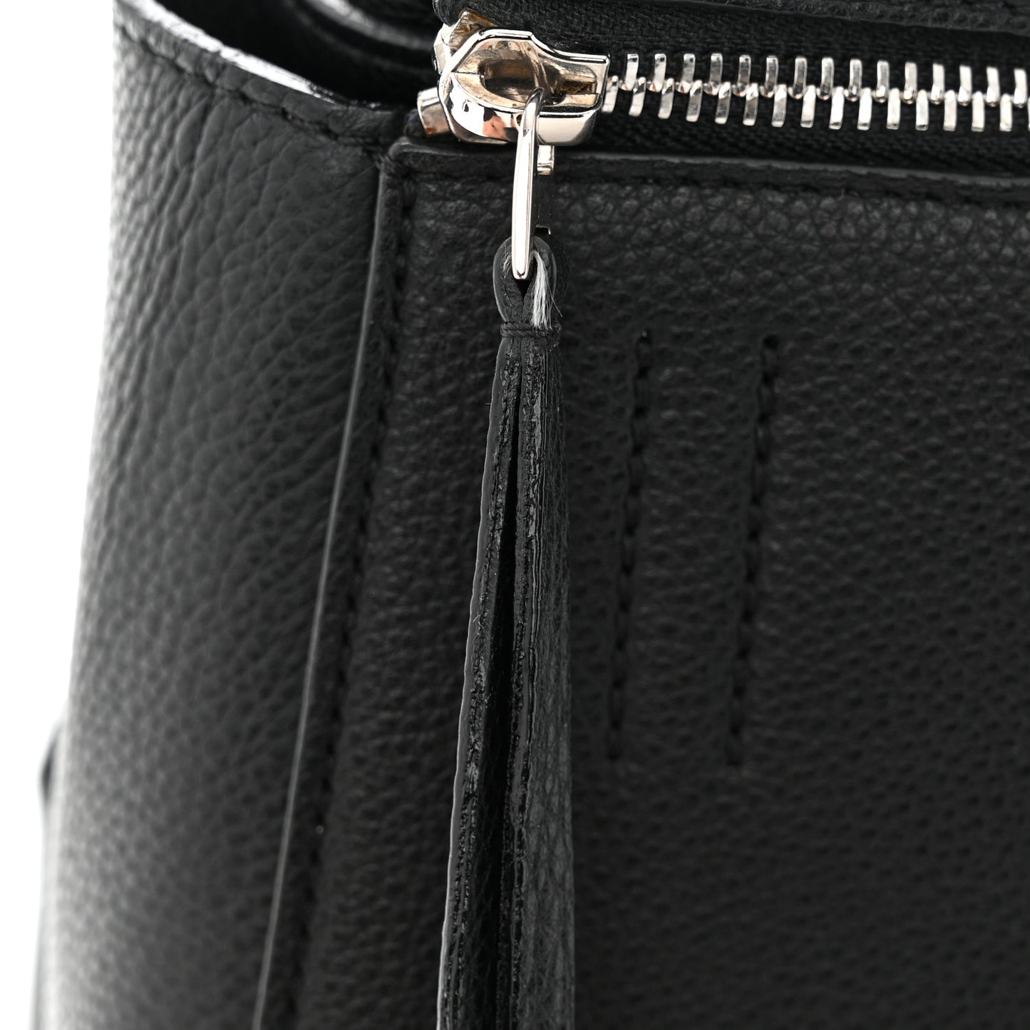 Supple Calfskin Medium Edge Shoulder Bag Black