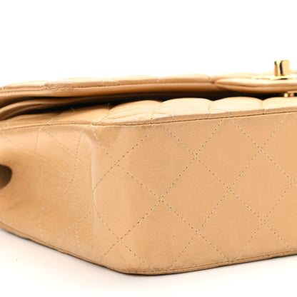 Chanel Lambskin Quilted Medium Double Flap Beige 9 of 13