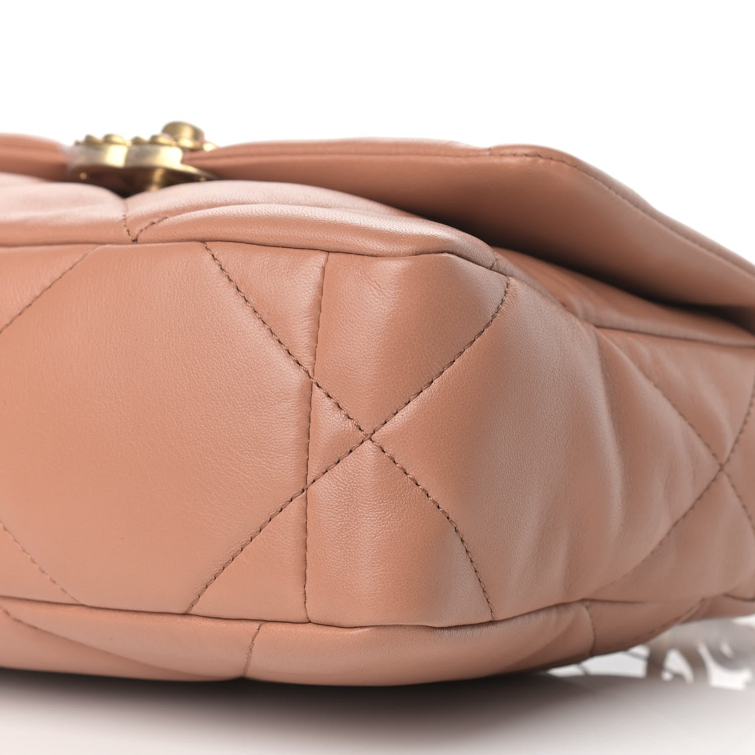 Chanel Lambskin Quilted Medium Chanel 19 Flap Brown 9 of 9