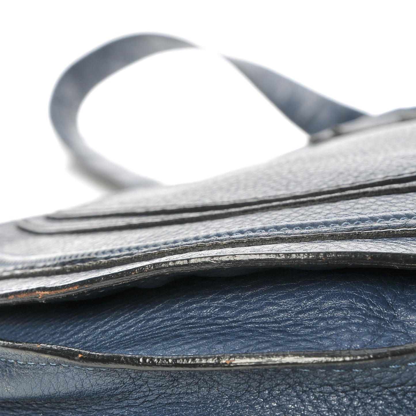 Calfskin Medium Marcie Round Crossbody Bag Navy