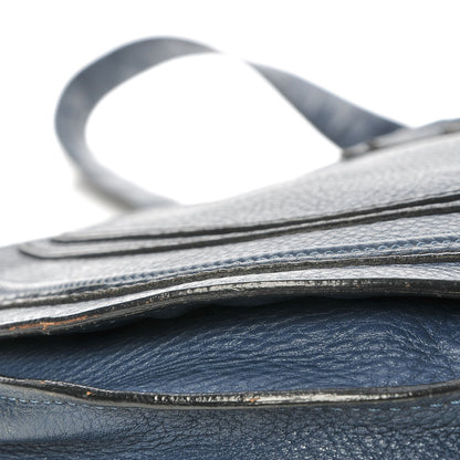 Chloe Calfskin Medium Marcie Round Crossbody Bag Navy 10 of 15