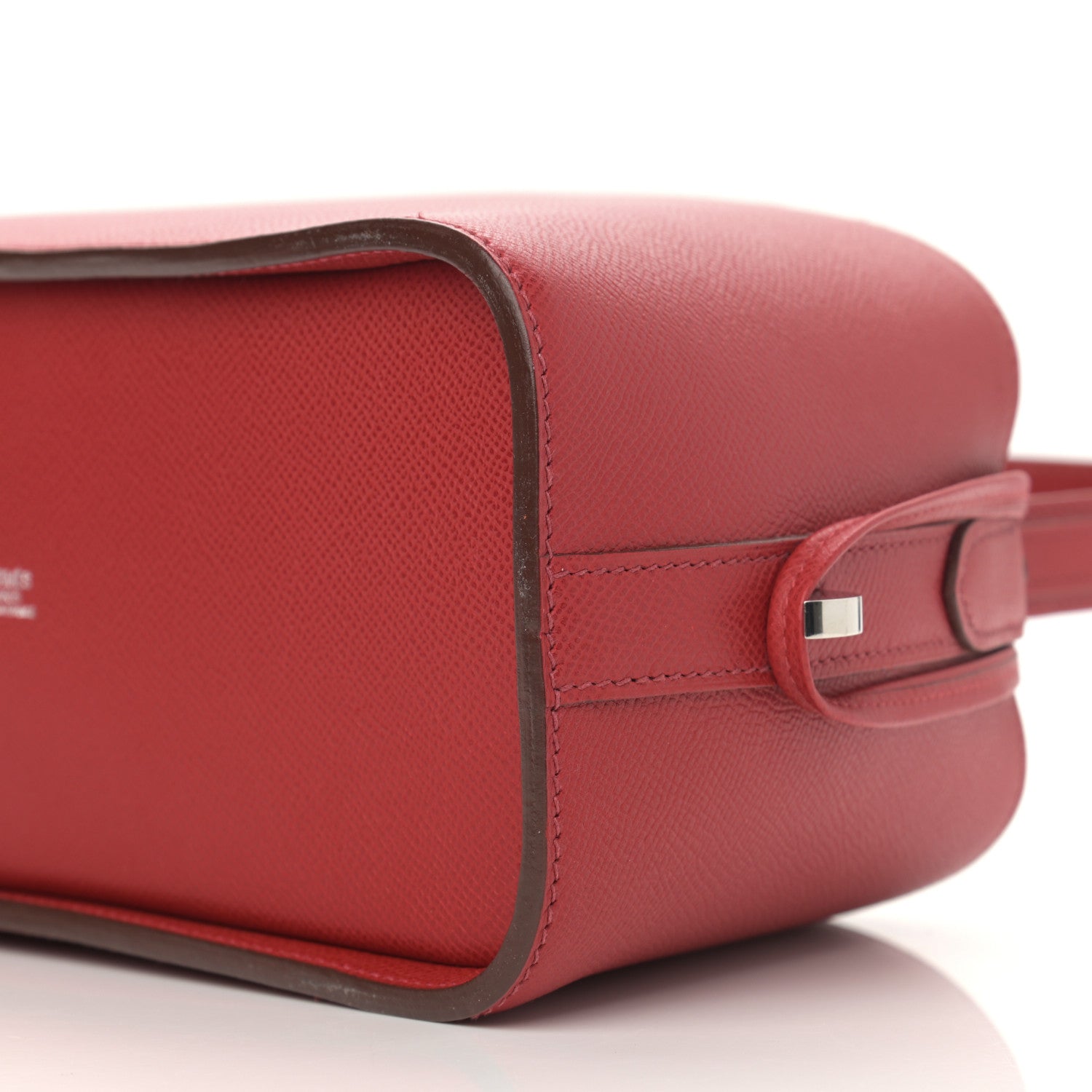 Hermes Epsom Top Handle Bag Rouge Casaque 10 of 12
