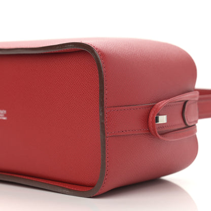 Hermes Epsom Top Handle Bag Rouge Casaque 10 of 12