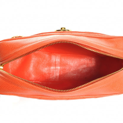 Chanel Caviar Quilted Camera Case Orange 5 of 8