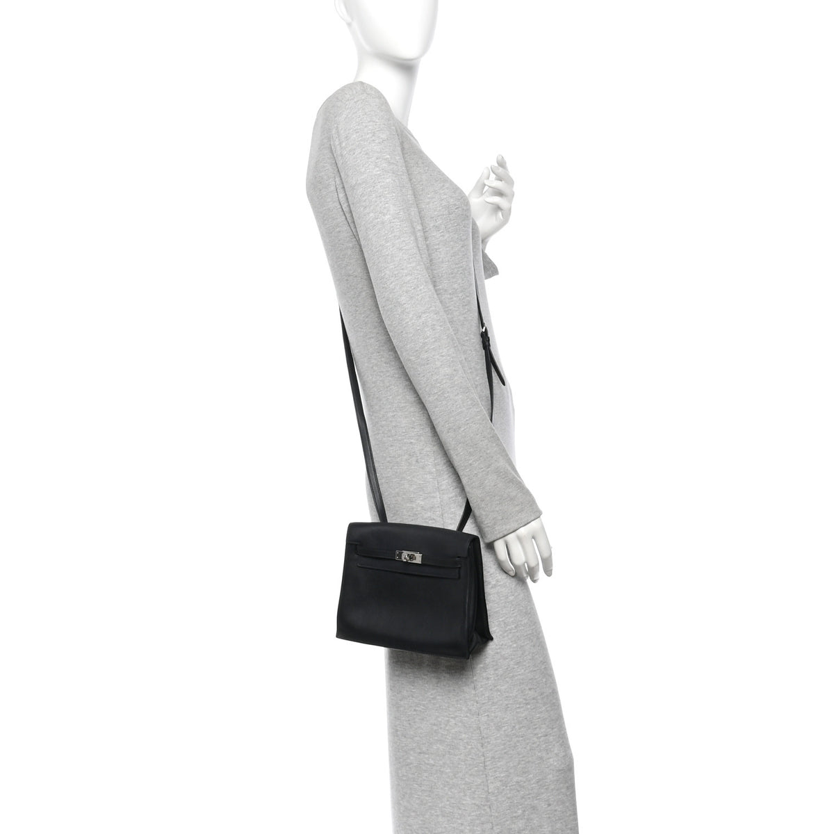 Hermes Swift Kelly Danse II Belt Bag Black 2 of 10