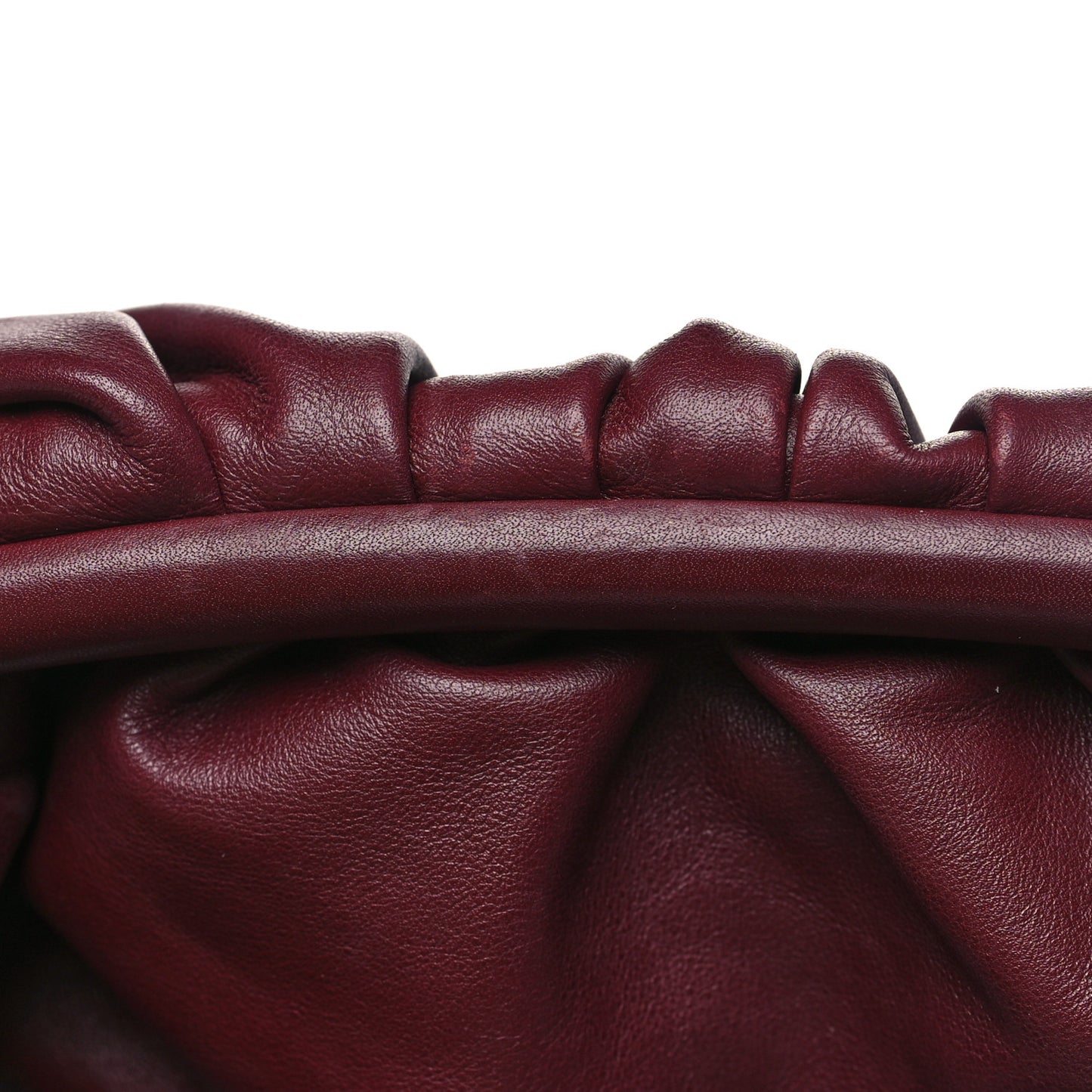 Smooth Butter Calf The Pouch Oversized Clutch Bordeaux