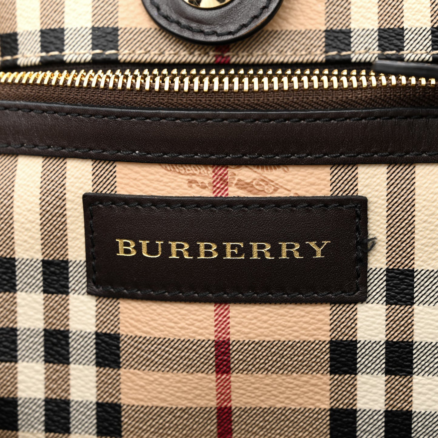 Haymarket Check Small Canterbury Tote Chocolate