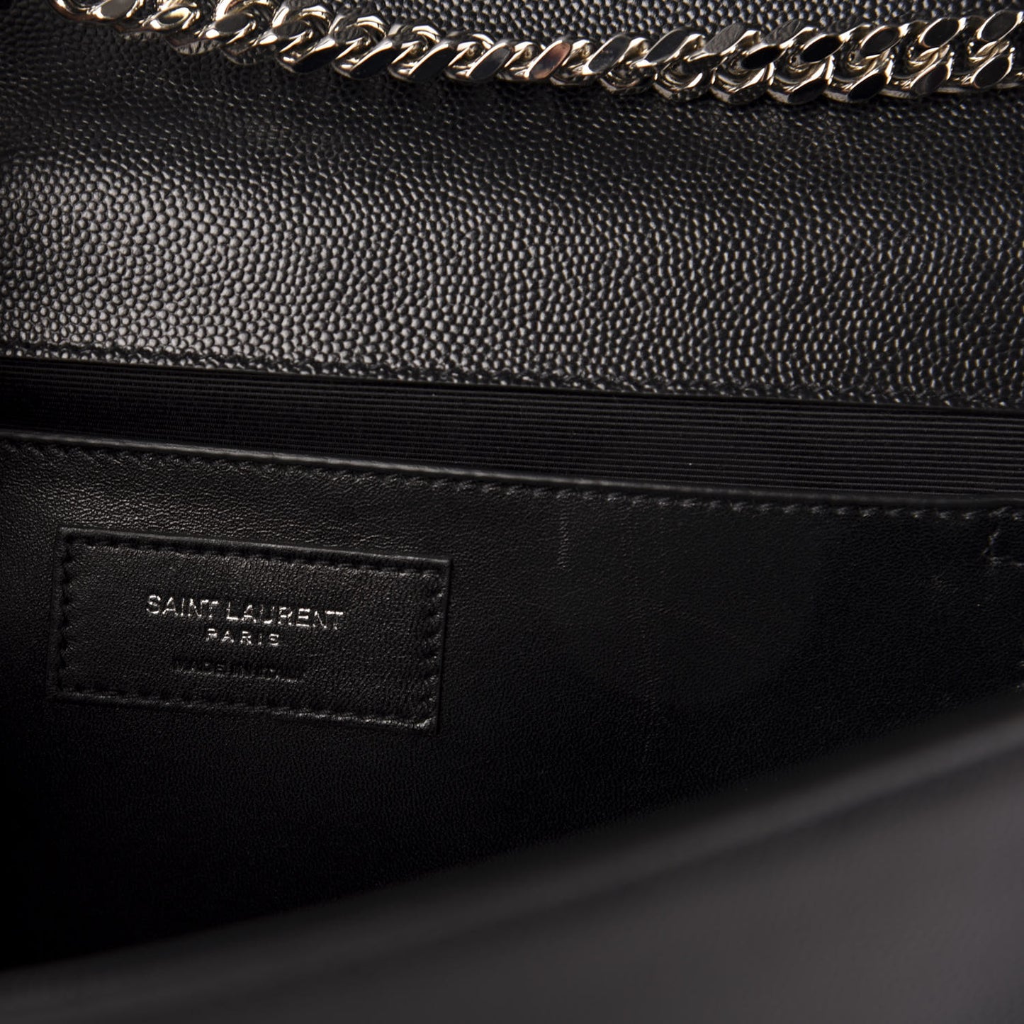 Grain De Poudre Large Classic Monogram Kate Satchel Black