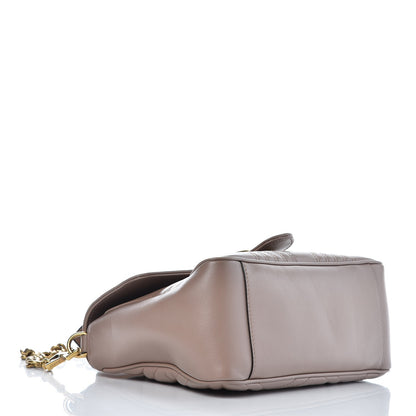 Gucci Calfskin Matelasse Small GG Marmont Top Handle Shoulder Bag Porcelain Rose 4 of 15
