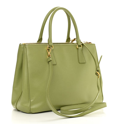 Prada Saffiano Medium Double Zip Galleria Tote Prato 3 of 19