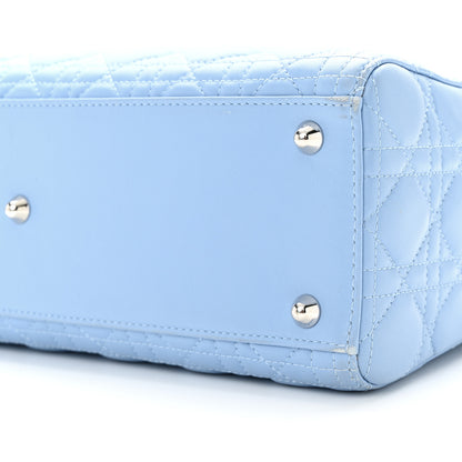 Christian Dior Lambskin Cannage Large Lady Dior Light Blue 10 of 15