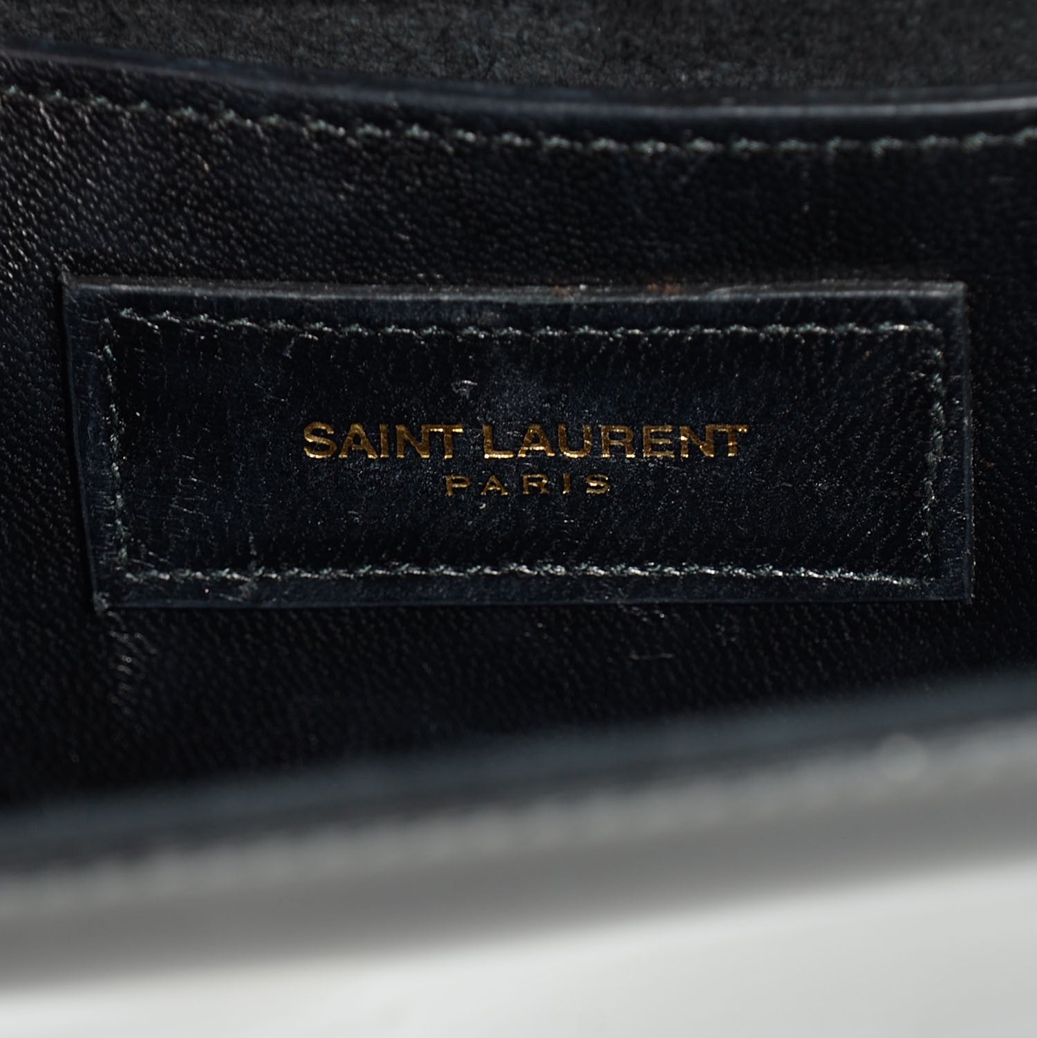 Saint Laurent Patent Small Classic Monogram Kate Tassel Satchel Black 7 of 9