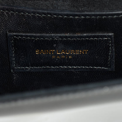 Saint Laurent Patent Small Classic Monogram Kate Tassel Satchel Black 7 of 9