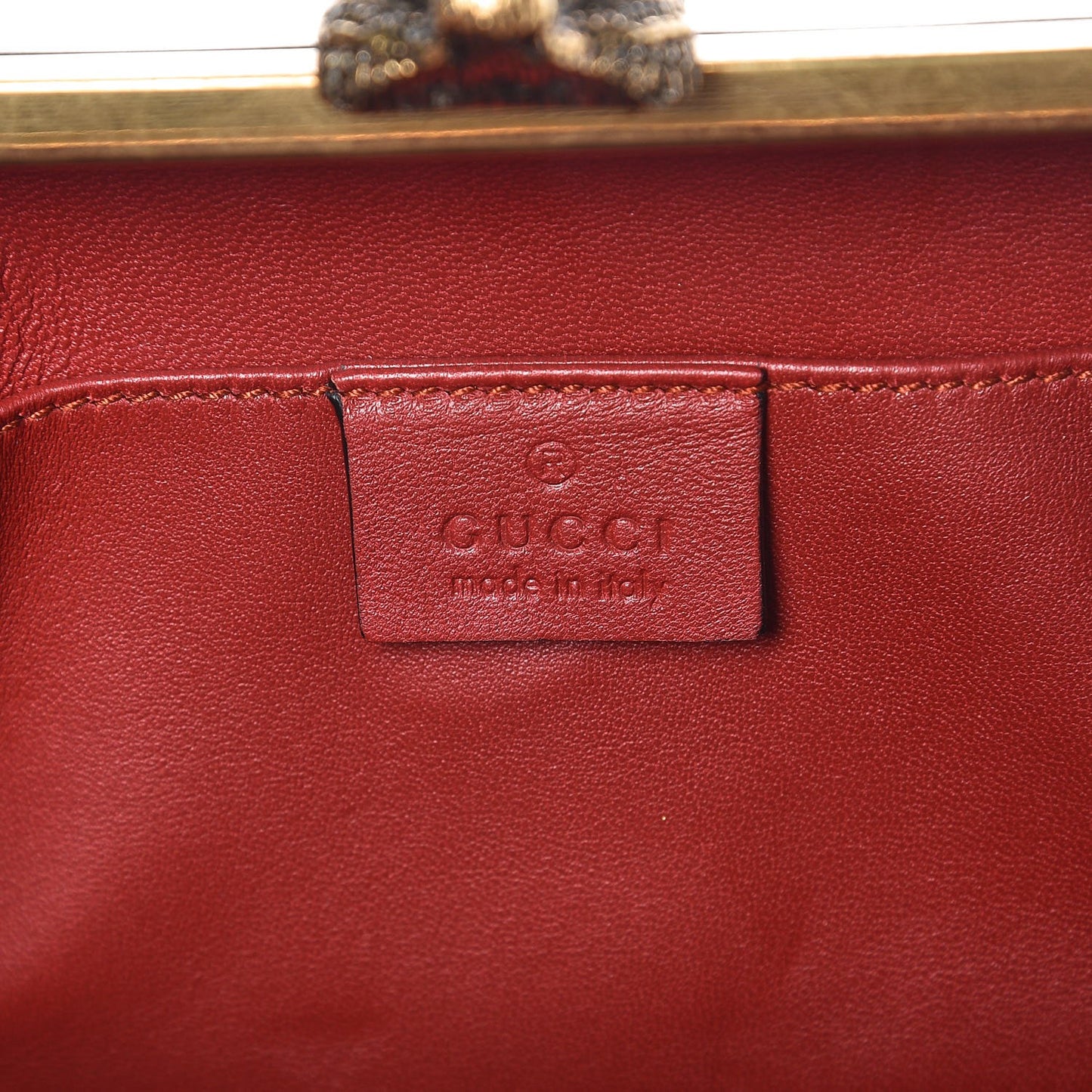 Linen Herbarium Print Broadway Box Clutch Cherry