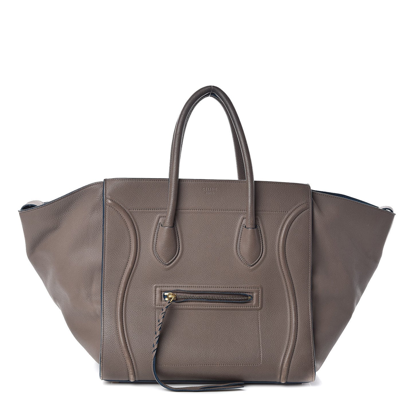 Baby Grained Calfskin Medium Phantom Luggage Taupe