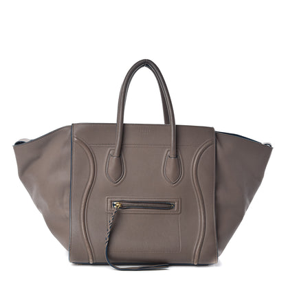 Celine Baby Grained Calfskin Medium Phantom Luggage Taupe 1 of 16