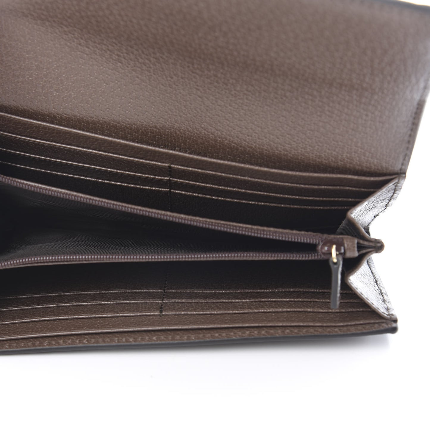 GG Supreme Monogram Web Ophidia Continental Wallet Brown