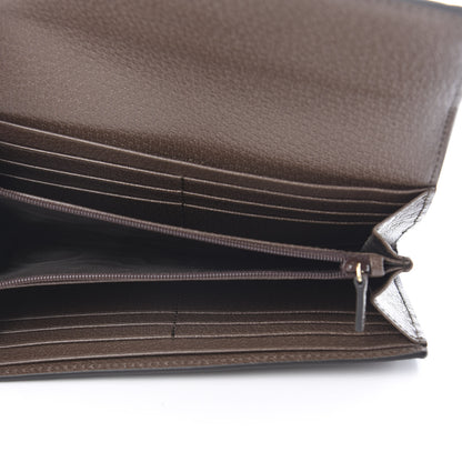 Gucci GG Supreme Monogram Web Ophidia Continental Wallet Brown 5 of 7