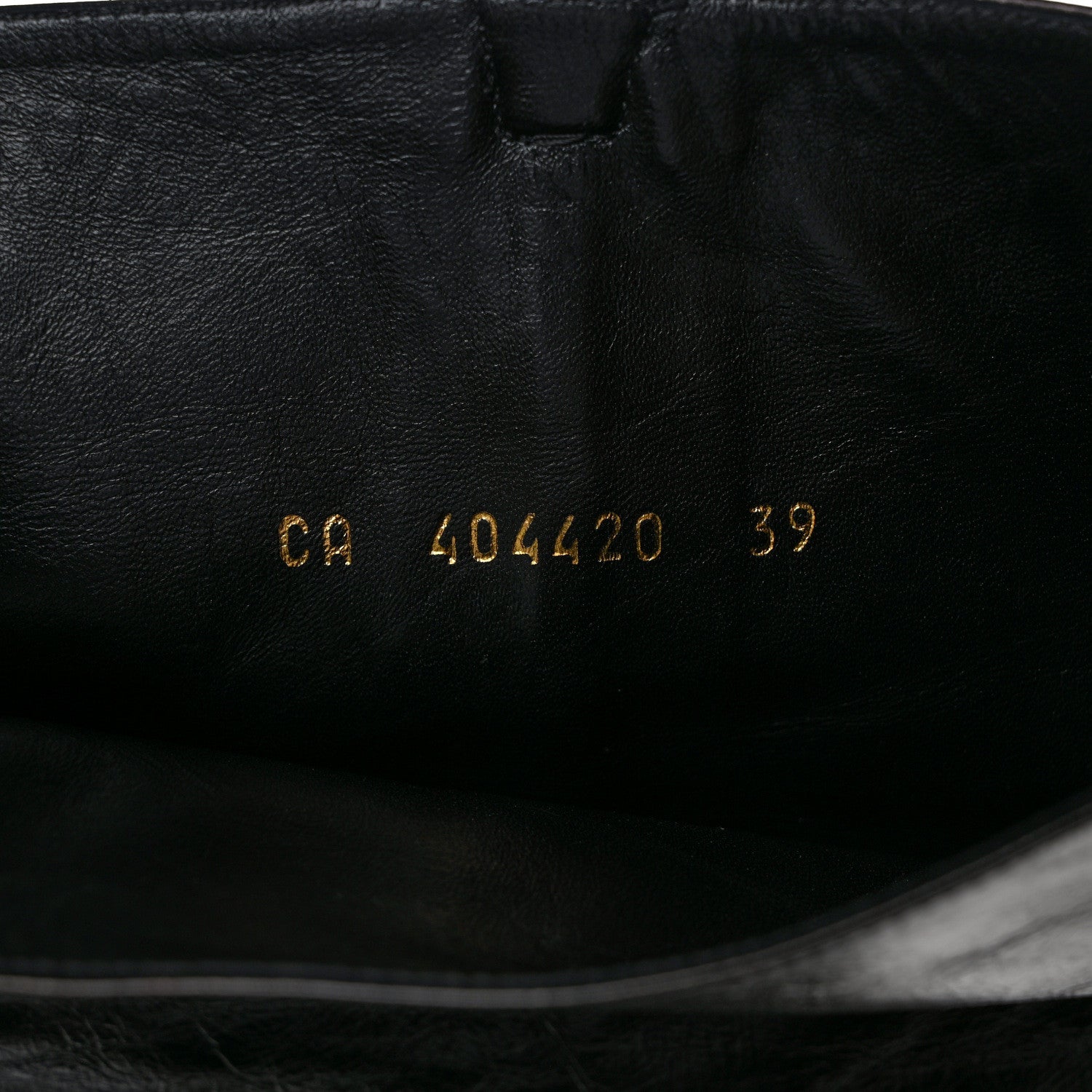 Saint Laurent Nappa Fetish 105 Zip Over The Knee Boots 39 Black 7 of 7