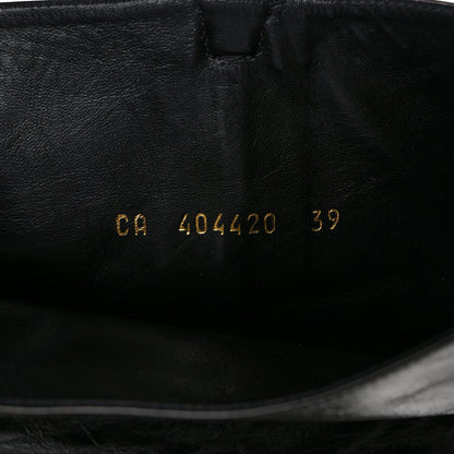 Saint Laurent Nappa Fetish 105 Zip Over The Knee Boots 39 Black 7 of 7